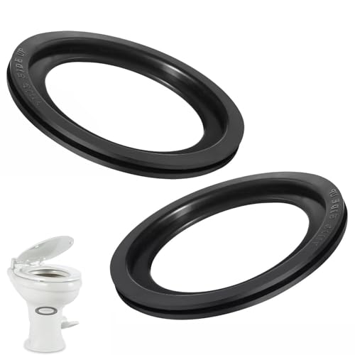 Image of RV Toilet Seal, 4 inch Flush Ball Seal Gasket 385311658 Replacement for Dometic 300 /310 /320, High-Grade Rubber Toilet Seal Parts Solve The Leakage Problem - 2 Pack
