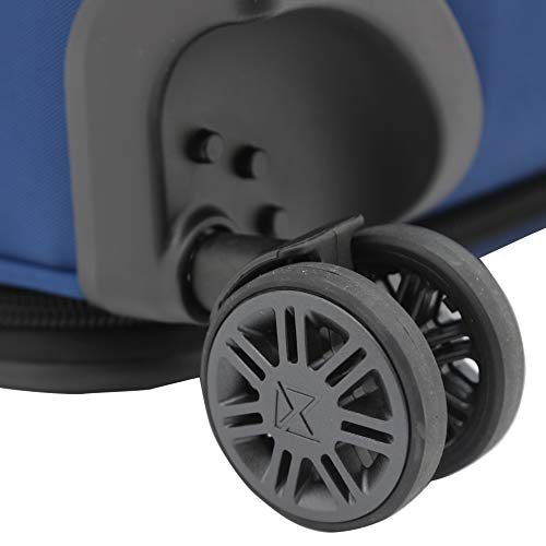 M&A Dual Opening Wide Trolley Hardside Luggage, Navy Blue, Carry-On 22-Inch3