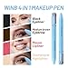 4 in 1 Multi-Functional Makeup Pen - 4 Colors All in One Makeup Pen,with Eyeliner Eyebrow Lip Liner Highlighter,Waterproof Long Lasting Touch Up Pencil