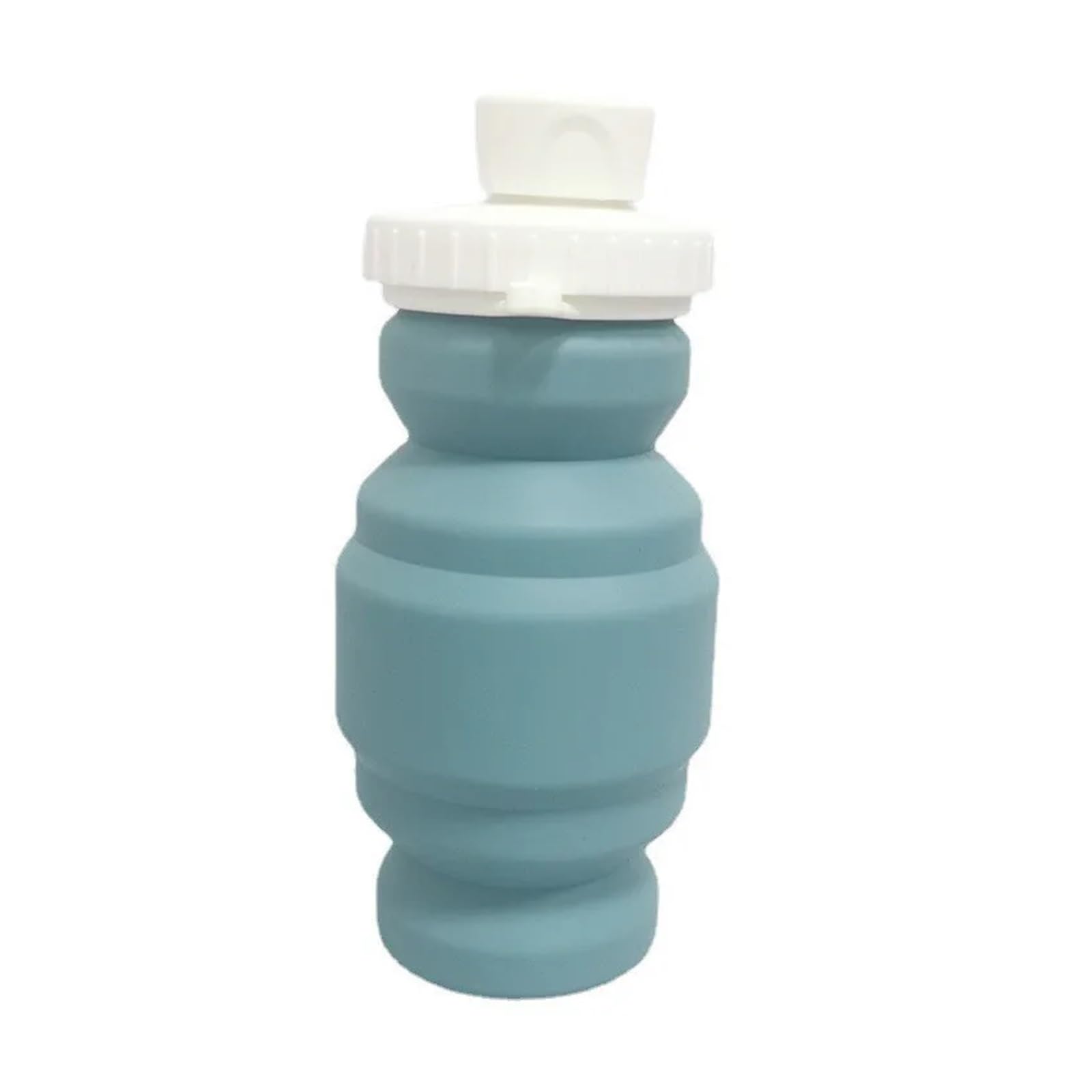 Faltbarer handlicher Becher aus Silikon, Mini-Trinkbecher, gerader Becher, niedlicher Handbecher for den Außenbereich, teleskopischer Druckwasserbecher, tragbar Faltbare Reisetasse(Blue)