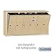 Salsbury Industries 3506SSU Surface Mounted Vertical Mailbox with USPS Access and 6 Doors, Sandstone