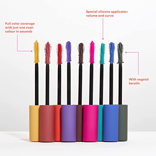 3INA MAKEUP - The Color Mascara 172 - Orange - with Vegetal Keratin - Volume and Lift Mascara for Sensitive Eyes - Image 3