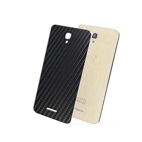 Vaxson 2 Pièces Film Protecteur d'écran Arrière Noire, compatible avec Alcatel one touch pop Star 3G [pas en Verre Trempé Coque Case ] Back Screen Protector Skin Guard