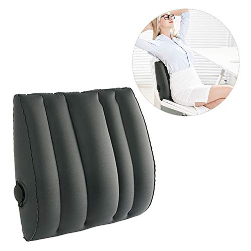 KIPETTO Inflatable Travel Pillow Lumbar Support Cushion with Storage Bag, Compressible, Compact, Comfortable