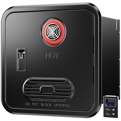 Andeman 55,000 BTU RV Tankless Water Heater, 2.9 GPM Propane Instant Hot Water System with 12V DC, Remote & Wall Mount Controller, CSA Certified for Motorhomes, Campers, Trailers