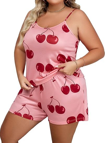 Trendy Women’s Satin Printed Night Suit Set – Cami Top & Shorts (5 Stylish Designs) | Sizes L, XL, XXL-picture-37