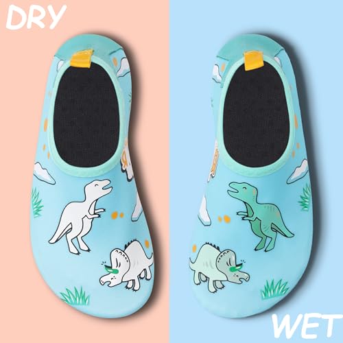 Water Shoes for Kids,Swim Shoes Boys Color Changing Cartoon,Girls Beach Shoes,Toddler Aqua Socks Zapato de Agua para Niños3