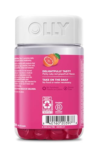 Image of OLLY Hair Skin and Nails Gummies, Undeniable Beauty, Biotin - 120 Count