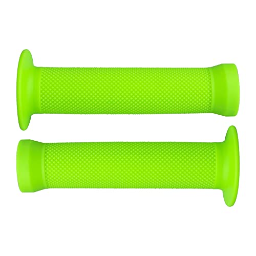 cyclingcolors Poignée vélo 130mm Caoutchouc qualité Texture BMX Freestyle Dirt diamètre 22mm (Vert)