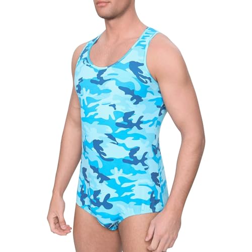 Mono de camuflaje para hombre con botones Landofgenie 6