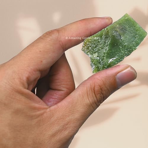 Image of Amazing Gemstone Dark Green Aventurine Raw Crystals and Healing Stones, Natural Rocks for Tumbling - DIY Raw Stones and Crystals, 2 Pieces