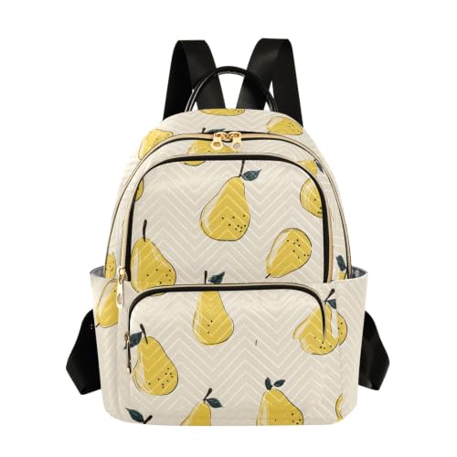 Sac à dos voyage antivol Yellow Pears petit format pour protéger vos affaires