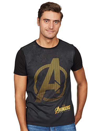 Image of Marvel Avengers by Wear Your Mind Men's Printed Regular fit T-Shirt (MMA0096P.2 2XL)