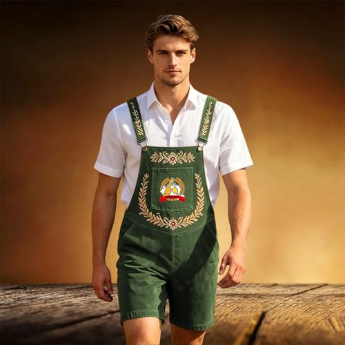 Pantalones cortos cargo estilo casual de playa con estampado Oktoberfest 2
