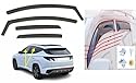 Set mit 4 Windabweisern im Kanal Typ kompatibel mit Hyundai Tucson 2021 2022 2023 2024 2025 Modelle Acryl Seitenblenden Fensterabweiser Hyundai Tucson