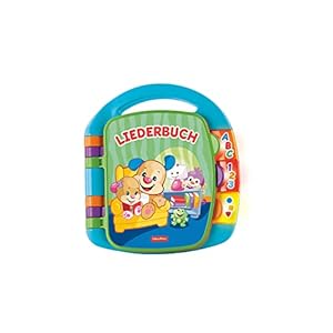 Fisher-Price CDH40 – Lernspaß Liederbuch, deutschsprachig, ab Babyspielzeug 6 Monaten