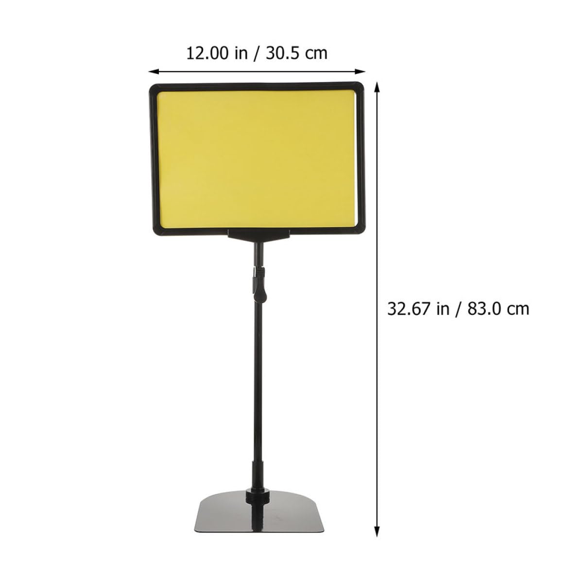 Gadpiparty Supporto per Cartellini dei Prezzi in Plastica Gialla 2 Pezzi, Leggero e Riutilizzabile per Esposizione Promozionale in Negozi e Fruttivendoli