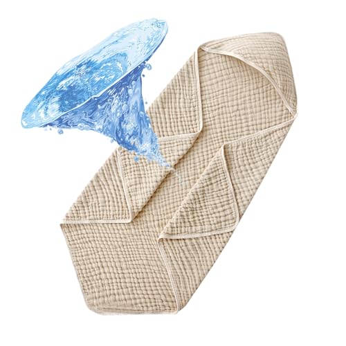 Toallas con capucha para bebé, toallas de algodón de 35 x 35 pulgadas, bata de baño unisex de secado rápido para 0 a 3 años, baño, ducha, spa, día, playa, viaje, hogar, guardería, guardería