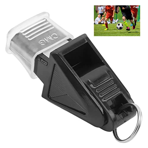 Silbato de árbitro para fútbol plástico con cordón miniatura 4