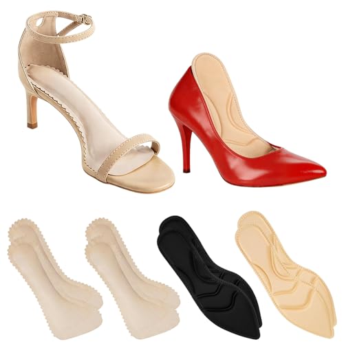 4 pares de plantillas para tacones altos para mujer miniatura 1