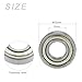 METALLIXITY Deep Groove Ball Bearings (6900ZZ, 10mm x 22mm x 6mm) 4Pcs, Carbon Steel Double Shielded Industrial Bearings - for Industrial Micro Motor