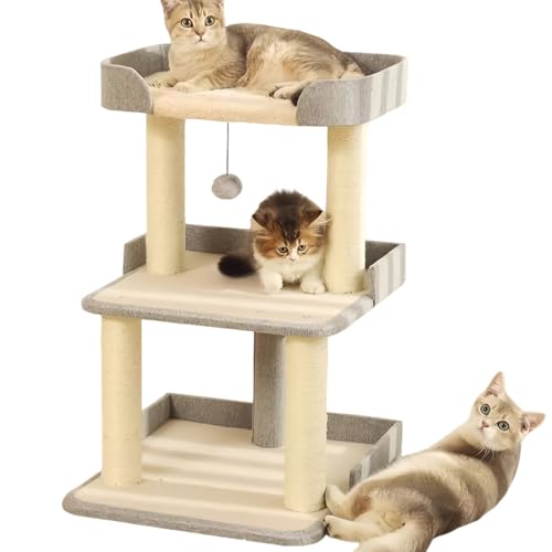 BrownPup ペット 階段 ー ステップ キャット プ サイザル麻素材 ミニ ちゃん ワりやすい 広い タイプ 低い段差 台の 爪とぎ