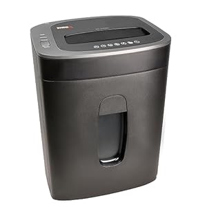 DESQ® 20065 Papiervernietiger | 12 vel | 4 x33 mm | P4 | Ook creditcards | 19 liter opvangbak | slechts 60dB