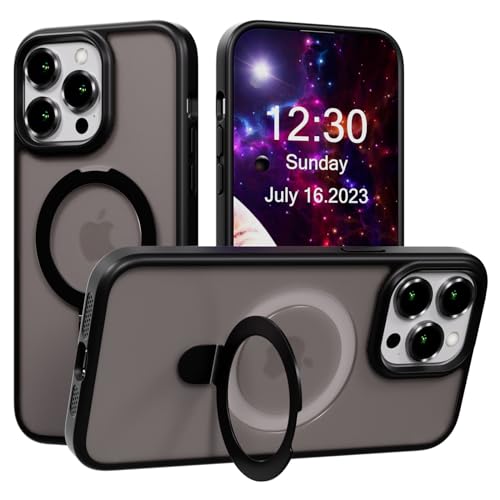 Coque iPhone 16 MagSafe noire béquille invisible idéale pour le quotidien