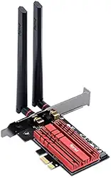Placa Wireless WiFi 6E 2.4g/5g/6ghz 802.11AX Bluetooth 5.2 Intel AX210 FV-AXE3000 PCI-E Vermelho