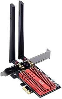 Placa Wireless WiFi 6E 2.4g/5g/6ghz 802.11AX Bluetooth 5.2 Intel AX210 FV-AXE3000 PCI-E Vermelho