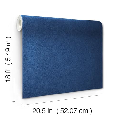 Papier peint autocollant bleu azur RuSuede RPS6154 à texture mate anti-reflets - 7