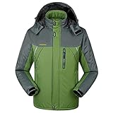 Herren Plus Size Herbst Winter Verdicken Outdoor Bergsteigen Jacke..Funktionen: Anti-Strahlung, anti-Säure und Alkali, warm, wasserdicht, Antifouling, antistatisch, Feuchtigkeitstransport, winddicht, UV-beständig, atmungsaktiv, abriebfest, schnell trocknend, reflektierende Nachtsicht .