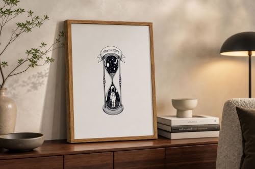 Impression sur toile sablier espace pour un salon moderne chic