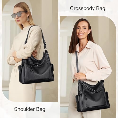  Earth Leather Hobo Purses for Women
| Women's Crossbody Handbags and Purse
| Leather Hobo Handbags for Ladies Shoulder 