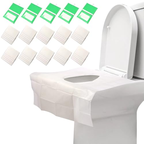Jasilon Toilet Seat Covers Disposable Flushable UPGREDED