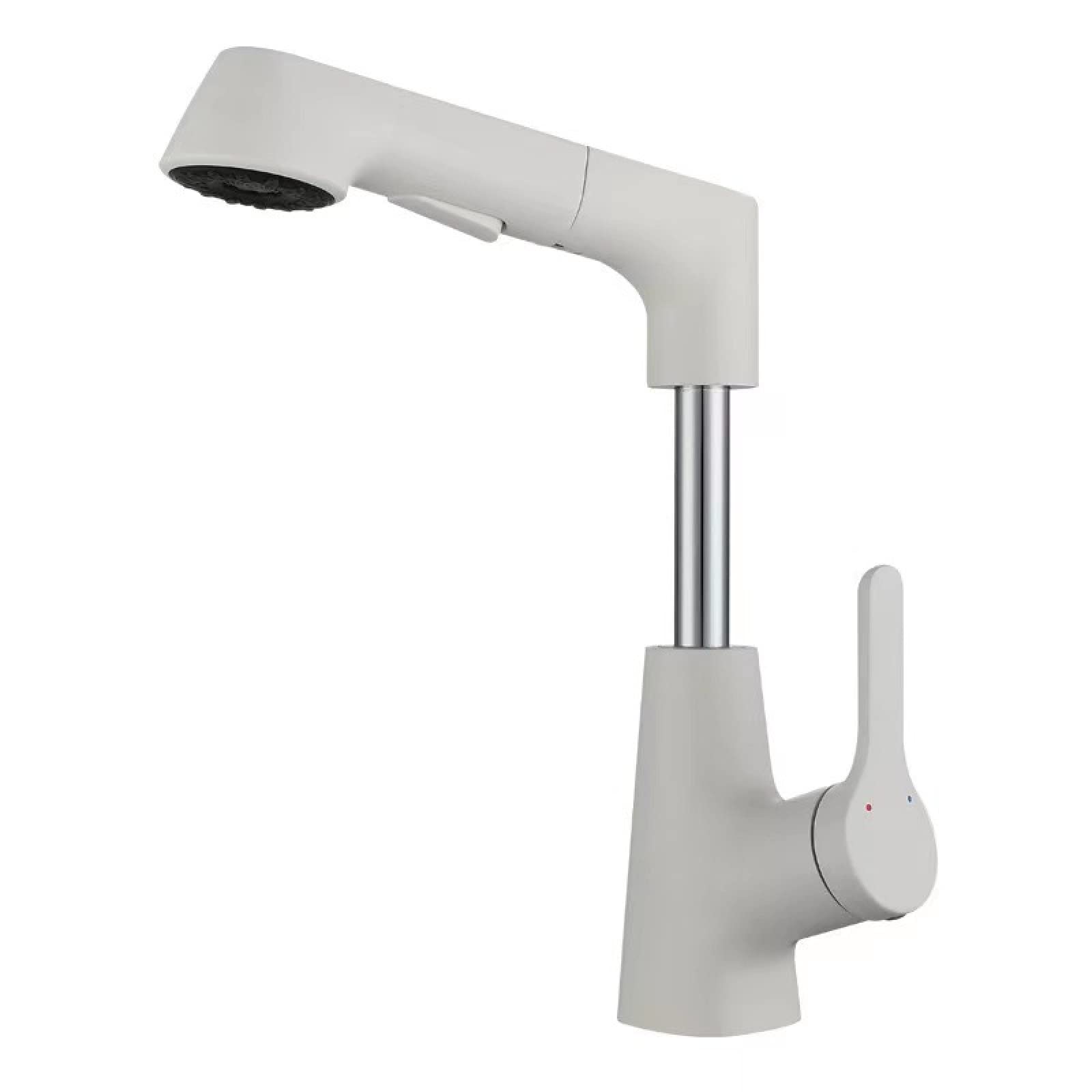 Robinet de lavabo en laiton à levage rotatif et douchette amovible haut de gamme