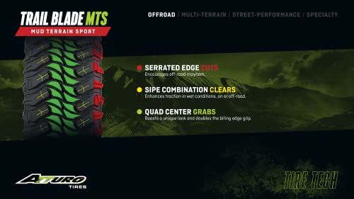 Atturo Trail Blade Mud-Terrain Sport Tire 33X13.50R20Lt 121Q 12 Pr #TOP6