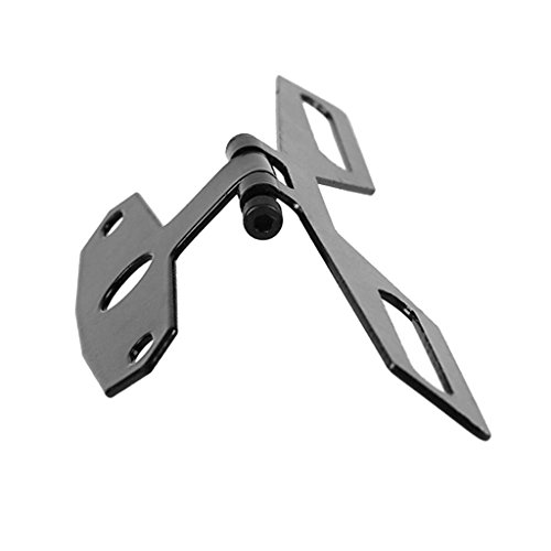 Portamatriculas Moto Luz trasera for patinetes de motocross, soporte de etiqueta de montaje de placa de matrícula plegable, soporte de placa de matrícula plegable ajustable for moto de cross Porta Mat