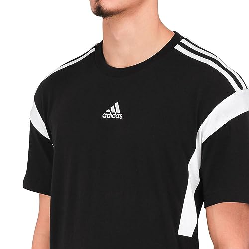 Camiseta Adidas Masculina Colorblock Casual Black Ip2238 Gg