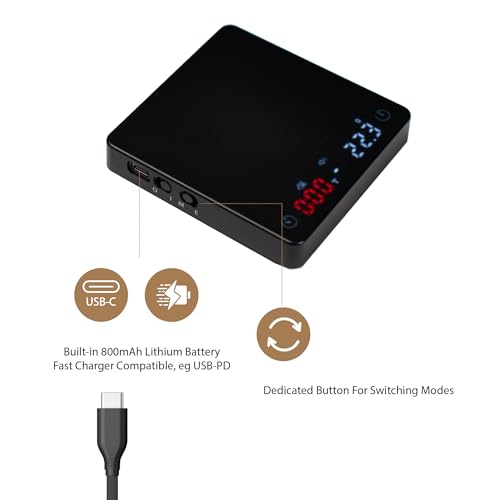 MiiCoffee Nano Coffee Scale with Timer, Espresso Scale with Auto Tare, Touch Sensor and Silicone Cover