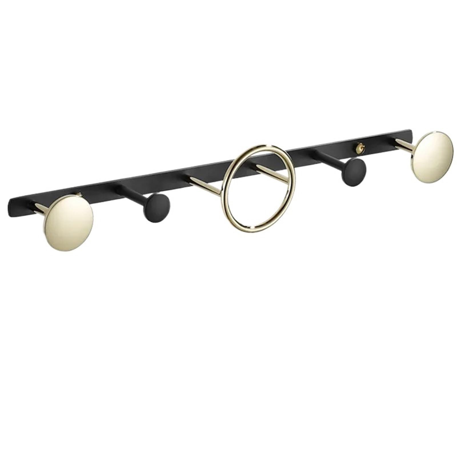 Mohuied Color 3 Brass Robe Hooks Robe Hook Towel Hanger Gold Clothes Hat Black And Row Bathroom Brass Bath Hardware Set Kitchen For Hanging Coat Robe Keys Clothes Bags(Color 3)