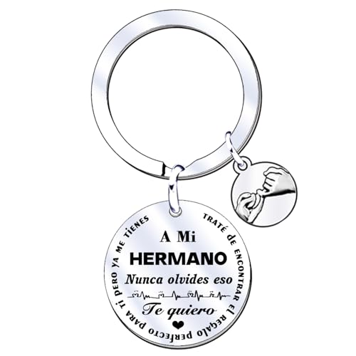 XWXWXW Regalo Hermano Llavero Hermano Regalo Cumpleaños Hermano Regalos Aniversario Hermano Regalo Graduación Hermano Regalo Hermano Originales Regalos Navidad Hermano (3)