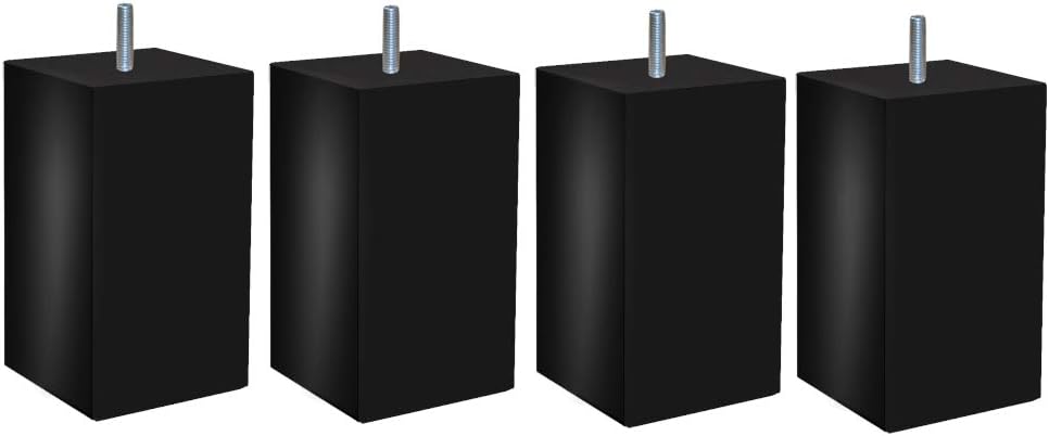 MARGOT 3700527853925 Douceur Scandinave Pacha Set of 4 Bed Legs Wood Cherry Tint Height 17 cm