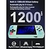 Retro Handheld Game Console, 3.5-inch HD Screen, 800 Classic Games, Single Player or 2-Person Game Mode, Retro Gaming Console,Grey/Pink (Grey)