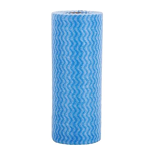 Paños desechables para Toallas de limpieza desechables de cocina de tela de cocina Paños de limpieza reutilizables de fácil limpieza Toallas de papel de cocina lavables Paño de cocina (Blue, One Size)