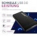 Storite 1 TB Externe Gaming-Festplatte 2,5 Zoll USB 3.0 für PC – Schwarz