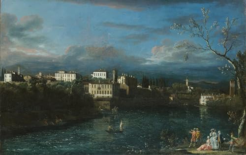Toile Bernardo Bellotto Vaprio d'Adda pour habiller un mur vide avec une peinture moderne