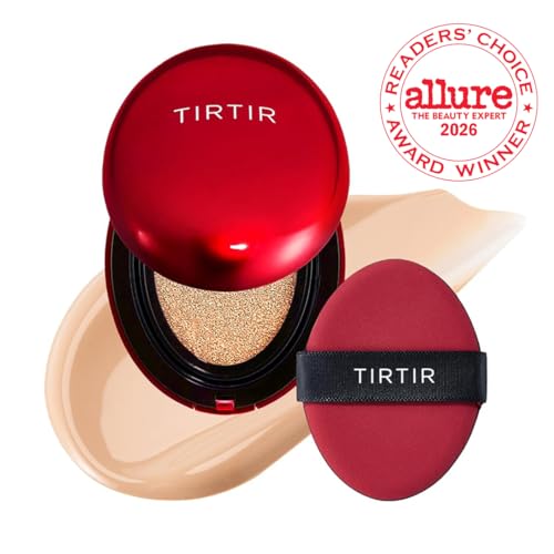 TIRTIR Mask Fit Red Cushion Foundation | Full coverage, Weightless, Skin fit, Satin Glow Finish, Korean Makeup BB Foundation, beauty, Tattoo cover up, Buildable (#21N Ivory, 0.63 Fl Oz) - Image 3