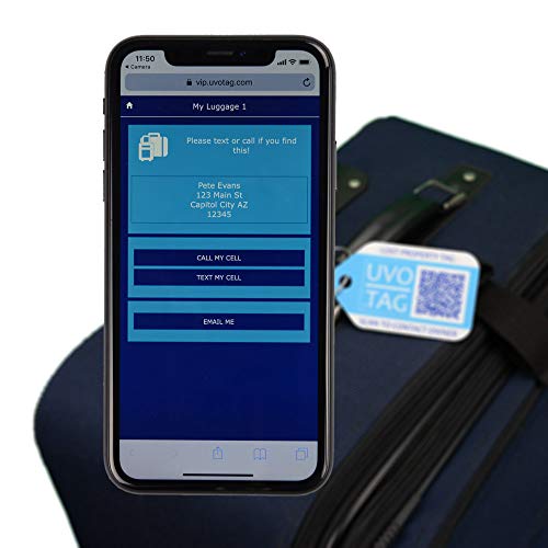 Location-Enabled Smart Luggage Tags - Unique Large Smart ID Tags for Luggage (Pack of 2)4
