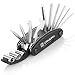Z ZANMAX Bicycle Repair Tool Kit, 16 in 1 Multi-Function Cycling Bike Mechanic Tire Patch Hand Tools Folding Multitool with 3 pcs Tire Pry Bars Rods, Case Bag